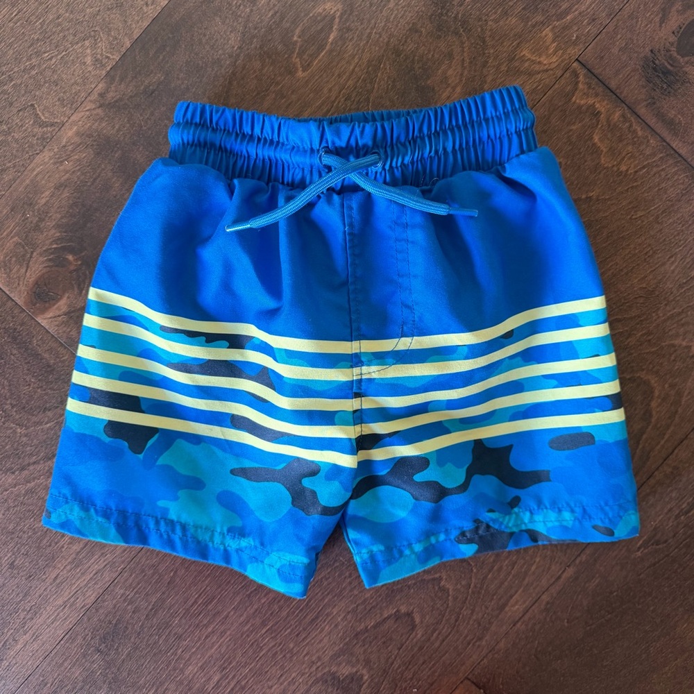 Jumping Beans Blue Striped Camouflage Shorts